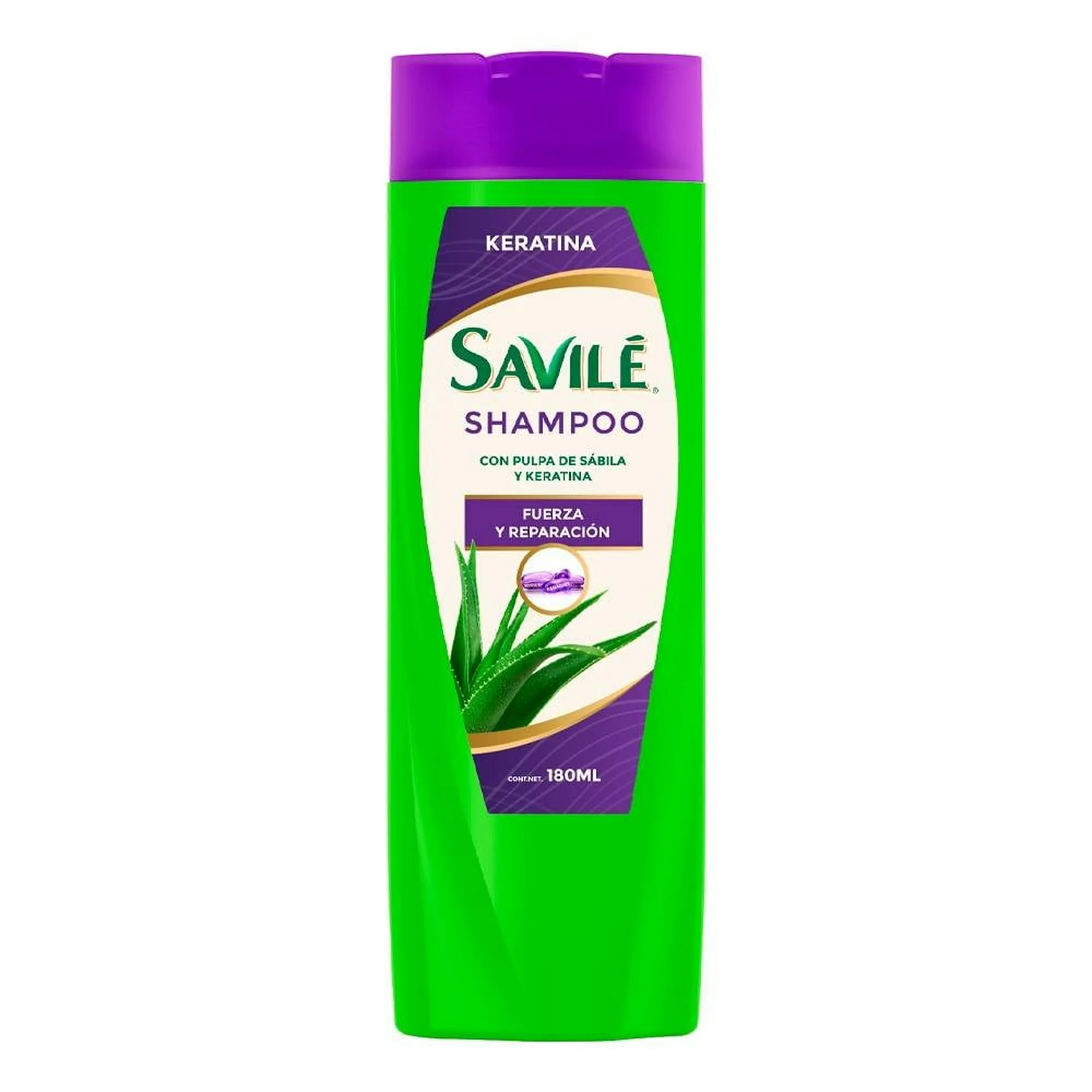 Savilé Shampoo con Pulpa de Sábila y Keratina 180ml